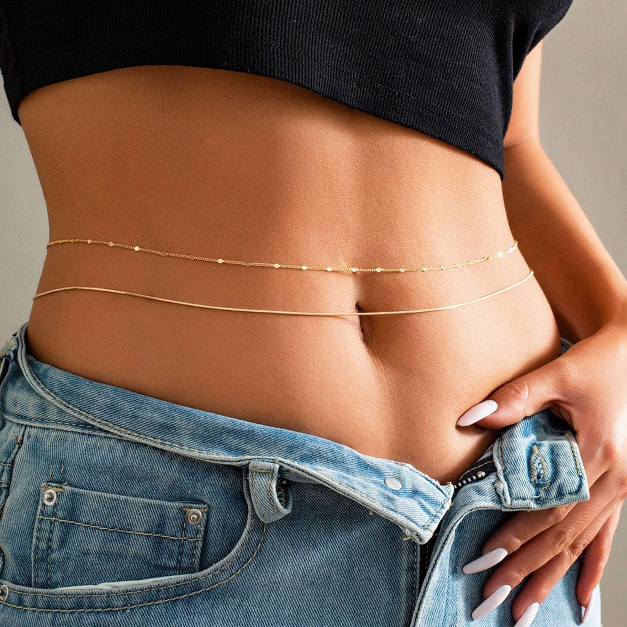 Sequin &Snake Chain  for Women