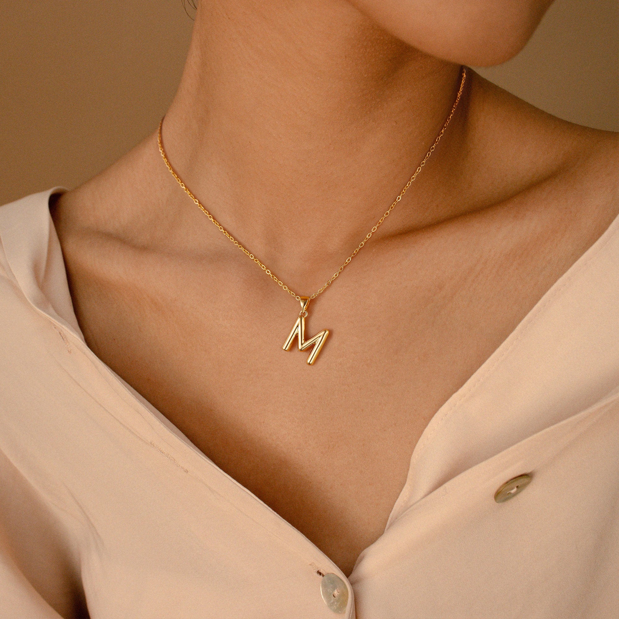 Gold Bubble Necklace for Women
