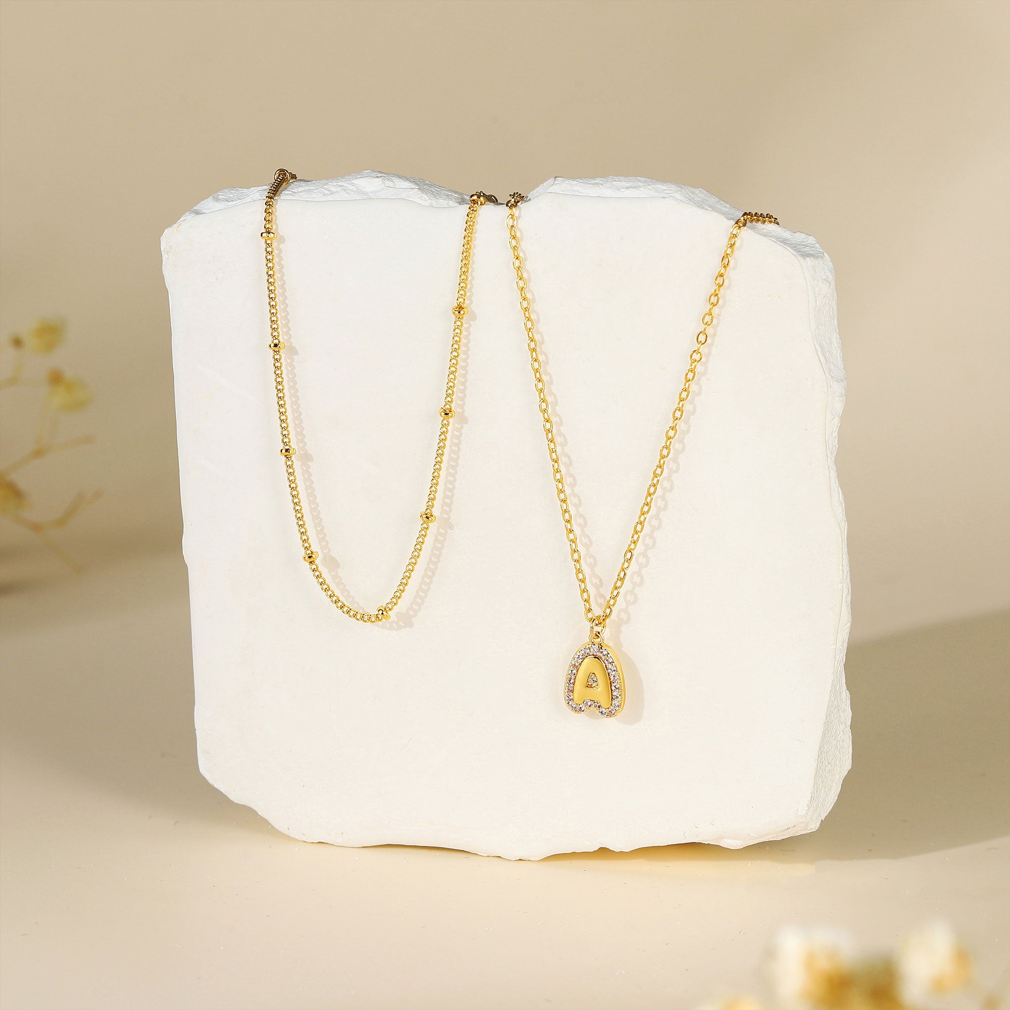 Layered Gold Bubble Necklaces for Women