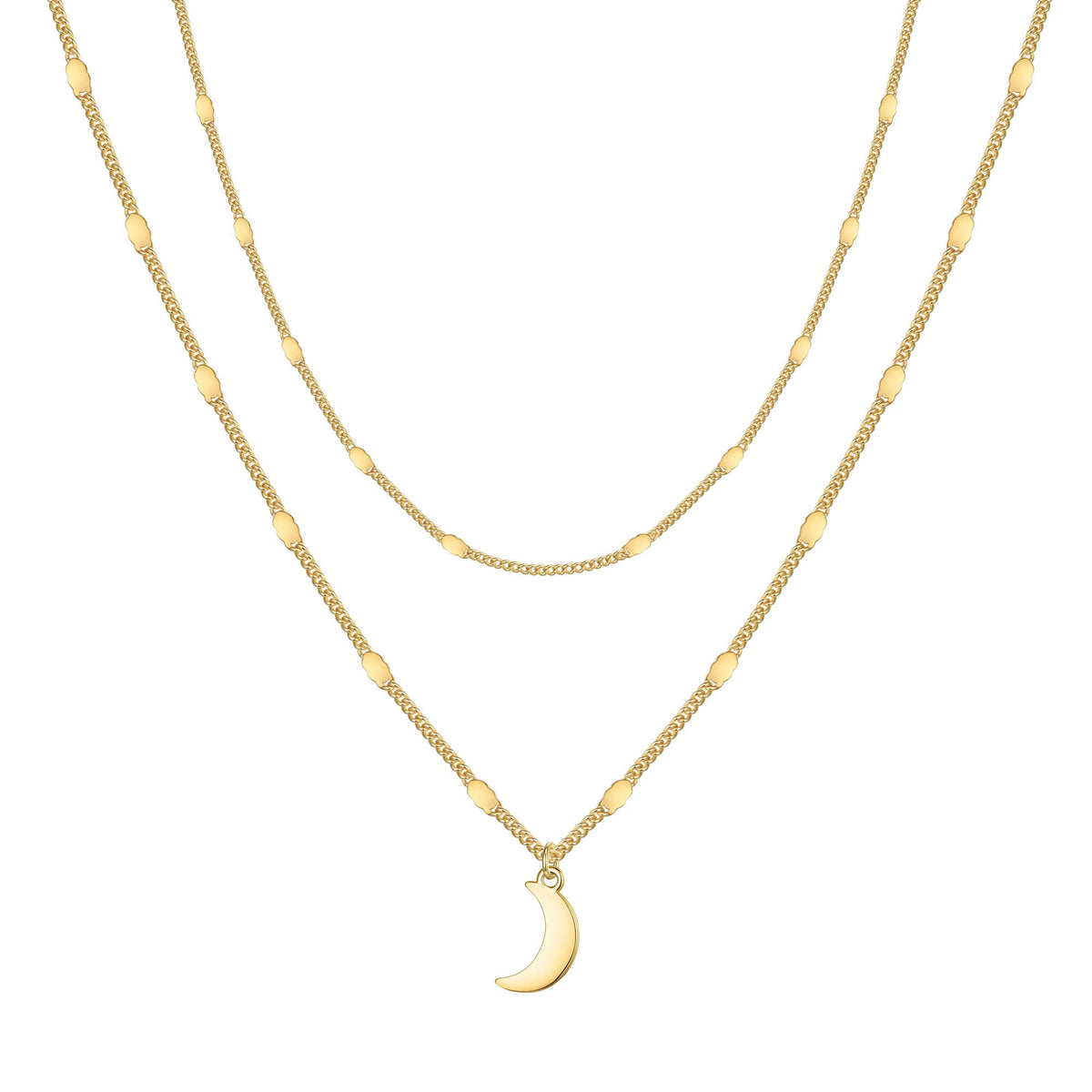 Moon Dainty Gold Choker Necklaces