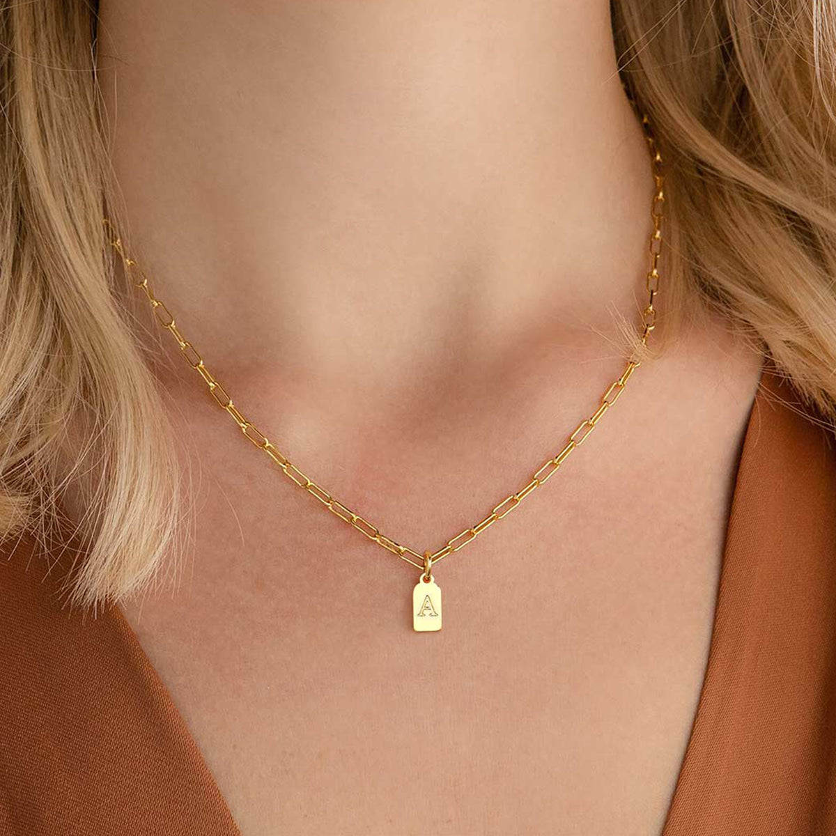 Trendy Letter Dainty Gold Necklace