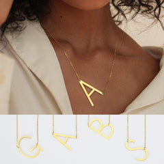 Big Large Initial Necklace