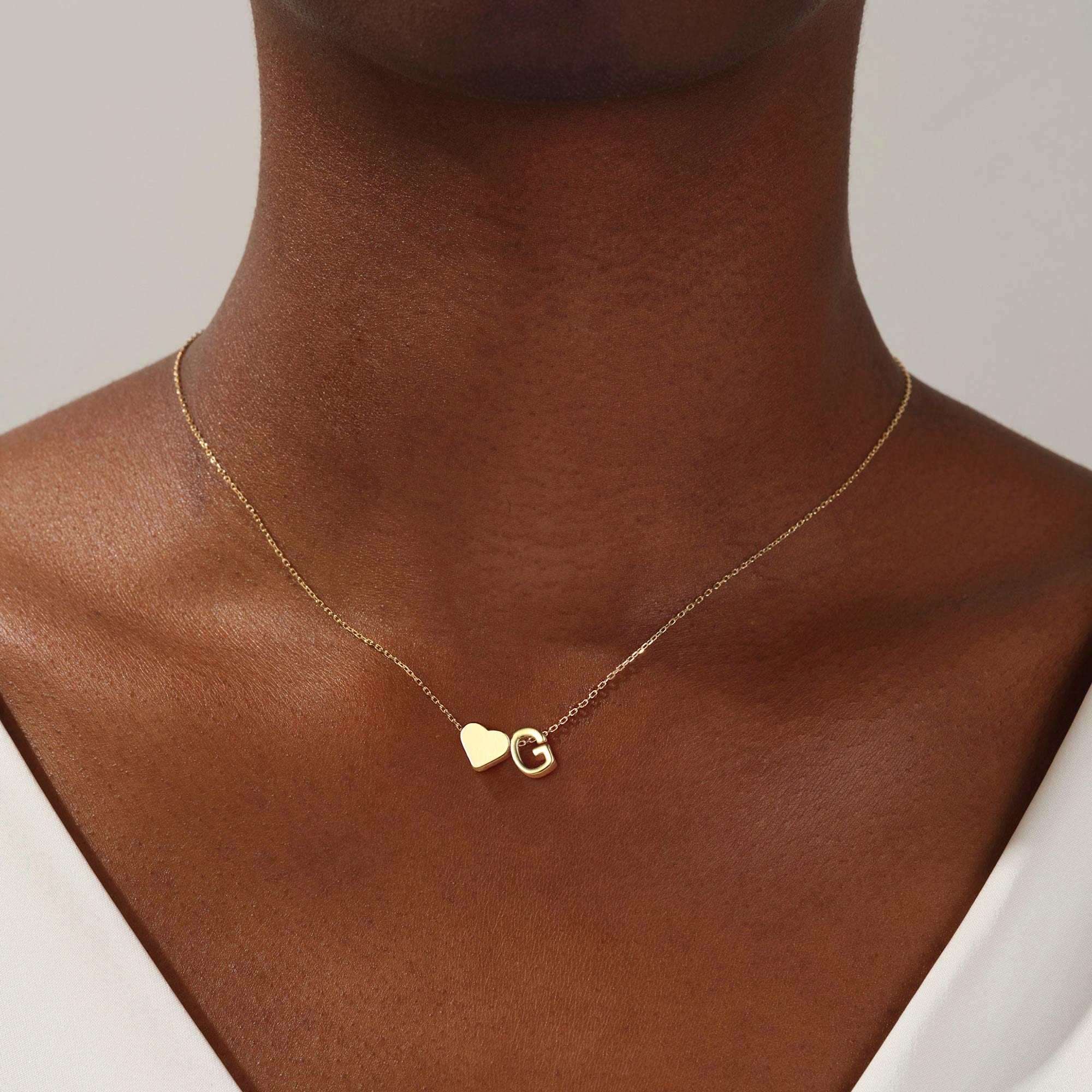 Bracciale Con Iniziale A Cuore In Oro 14k – Regalo Personalizzato Per Donna, Fatto A Mano