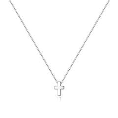 Turandoss 14K Gold Plated Dainty Tiny Small Bubble Cross Pendant Necklace for Women Girls Simple Cute Jewelry Teacher Appreciation Mothers Day Graduation Gifts for Her Mom Kids Teen Girls Wife Ideas