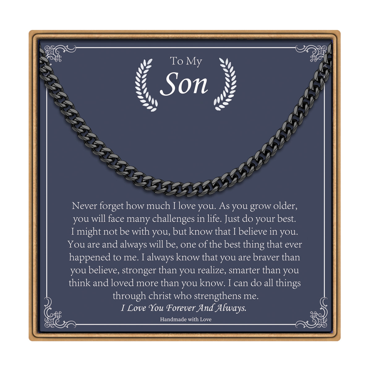 Turandoss Chunky Cuban Link Necklaces Gifts for Men Dainty Black Cuban Chain Simple Trendy Jewelry Birthday Anniversary Valentines Day Gifts for Men Boy Boyfriend