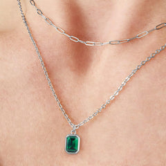 Turandoss Birthstone Necklace for Women, Pink Necklaces for Women October Birthstone Necklace Pink Sapphire Gold-Plated Layered Necklaces Personalized Birthday Gifts