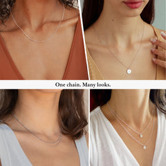 Turandoss S925 Sterling Silver Chains for Women Trendy Jewelry Non Tarnish Rope Chain Dainty Necklace for Women Girls Easter Birthday Gifts for Her 20in