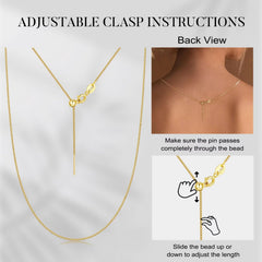 Turandoss S925 Sterling Silver Chain Necklace for Women Dainty 0.8mm Box Chain Choker Italian Quality Sturdy Hypoallergenic Adjustable Chain Jewelry 14-24 Inch Birthday Gifts for Women Girls