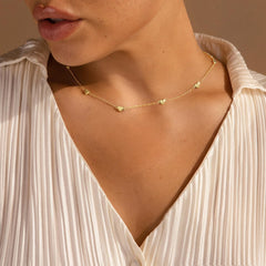 Turandoss Dainty Heart Necklace for Women 14K Gold Plated Choker Chain Non Tarnish Teen Trendy Stuff Jewelry 7 8 9 10 11 12 13 14 Year Old Girls Valentines day Gifts for Women Girl