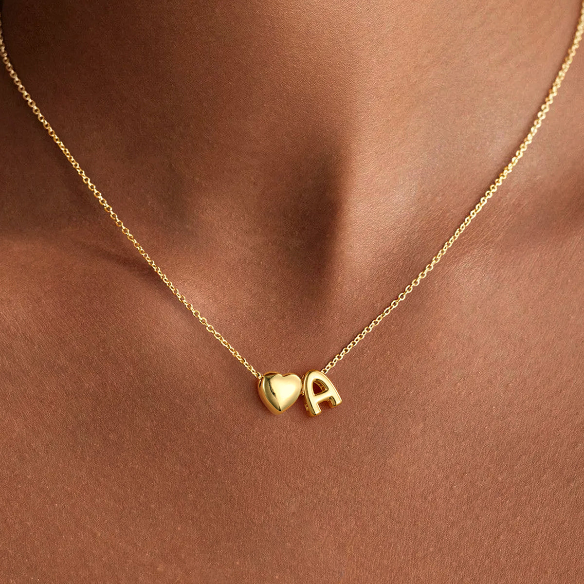 Turandoss Heart Initial Necklaces for Kids, Birthday Gifts for Teen Girls