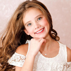 Turandoss Silver Heart Necklaces for Girls Trendy, S925 Sterling Silver Tiny Heart Initial A Necklace Dainty Heart Birthday Friendship Gifts for 5 6 7 8 9 10 Years Old Girls Jewelry