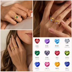 Turandoss Mothers Day Gifts 18K Gold Plated Initial Rings for Women Girls Adjustable Letter A-Z Gold Initial Ring Mothers Day Birthday Gifts for Mom Women Teen Girl Gift