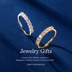 Turandoss Engagement Rings for Women 0.2-0.3Ct S925 Sterling Silver 18K White Gold Plated 7 Stone Half Eternity Moissanite Wedding Anniversary Band Jewelry Gifts for Women Wife Girlfriend