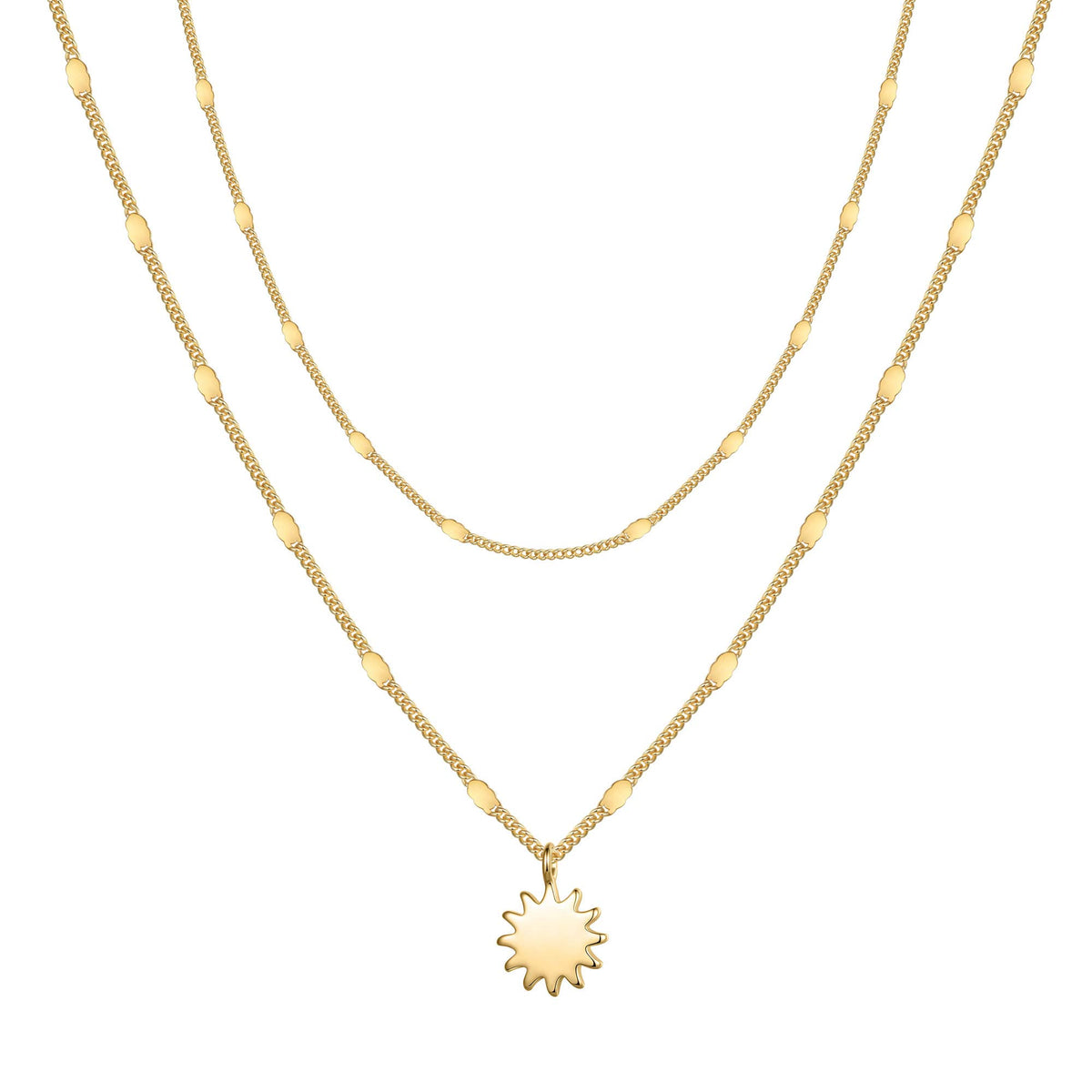 Sun Dainty Gold Choker Necklaces