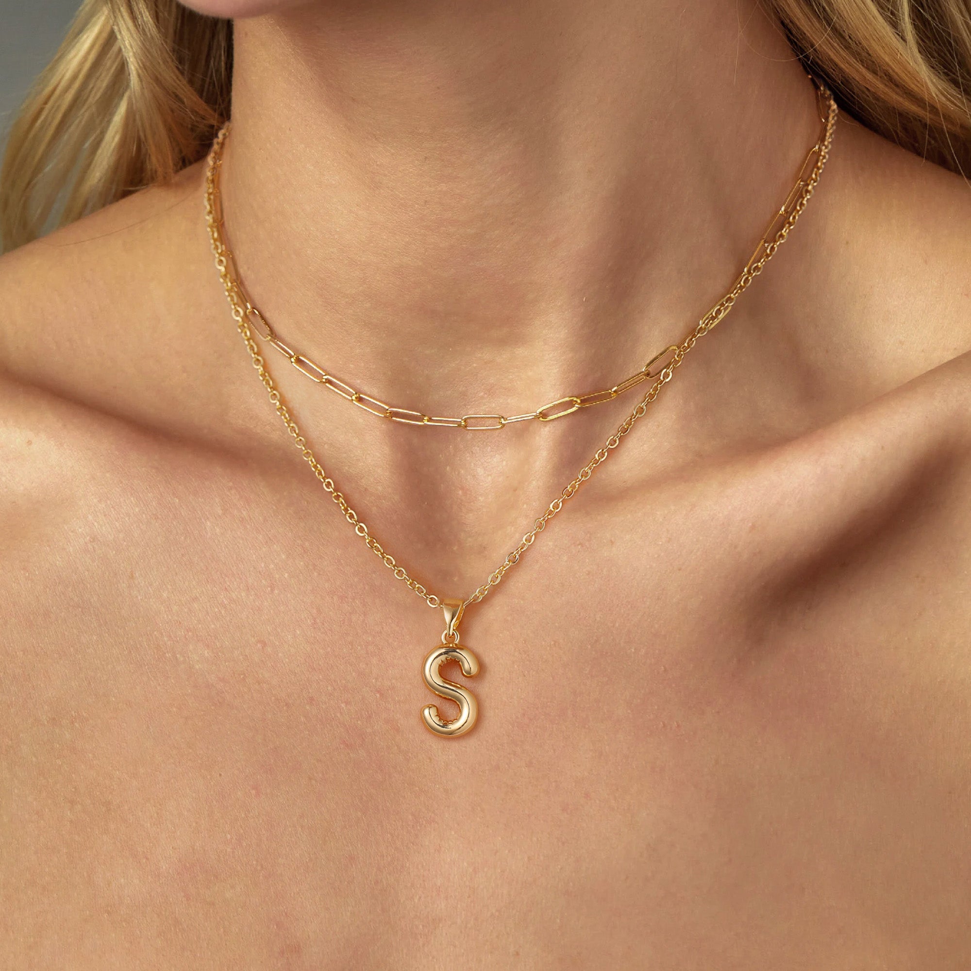 Gold Bubble Necklace for Women