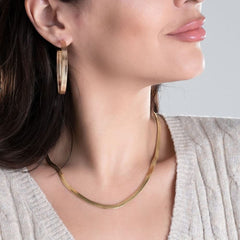 4mm Snake Chain Dainty Gold Choker Necklaces