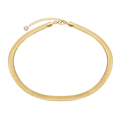 7mm Snake Chain Dainty Gold Choker Necklaces