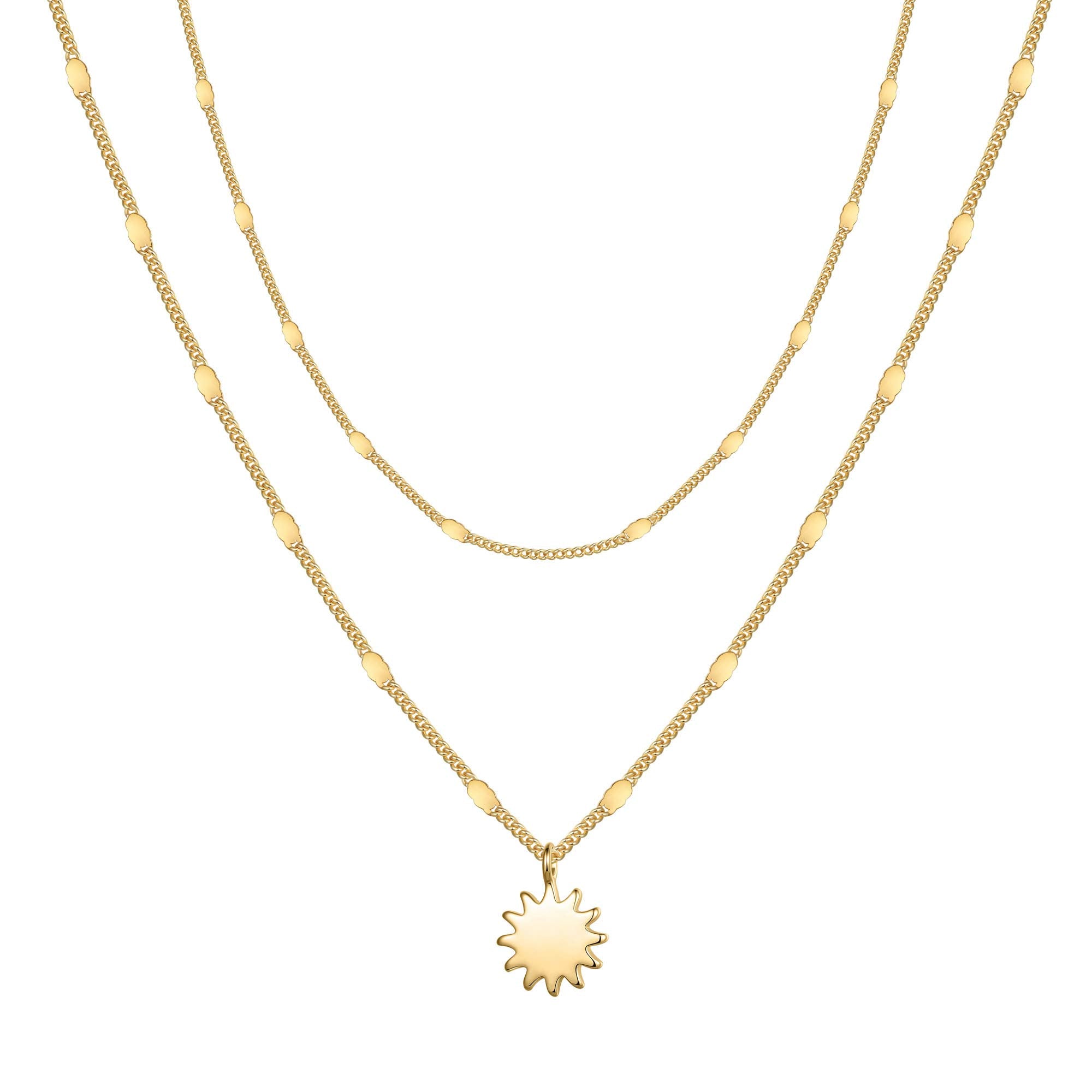 Sun Dainty Gold Choker Necklaces