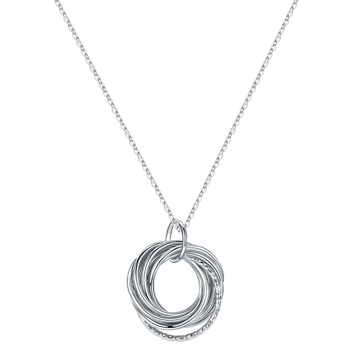 Turandoss Birthday Gifts for Women, Sterling Silver Chain Pendant Necklace, 40th 50th 60th 70th 80th 90th Birthday Gifts for Her Mom Wife