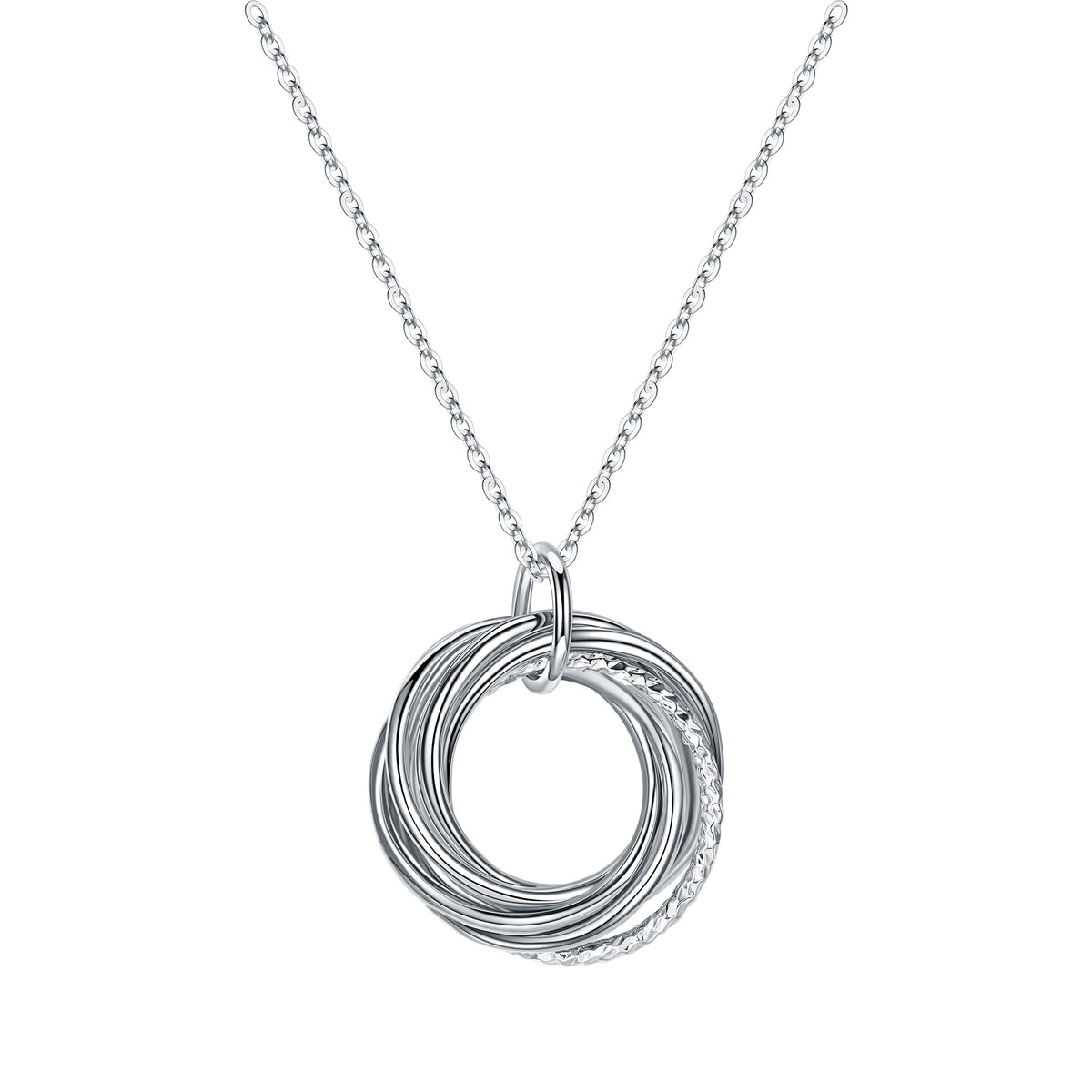Turandoss Birthday Gifts for Women, Sterling Silver Chain Pendant Necklace, 40th 50th 60th 70th 80th 90th Birthday Gifts for Her Mom Wife