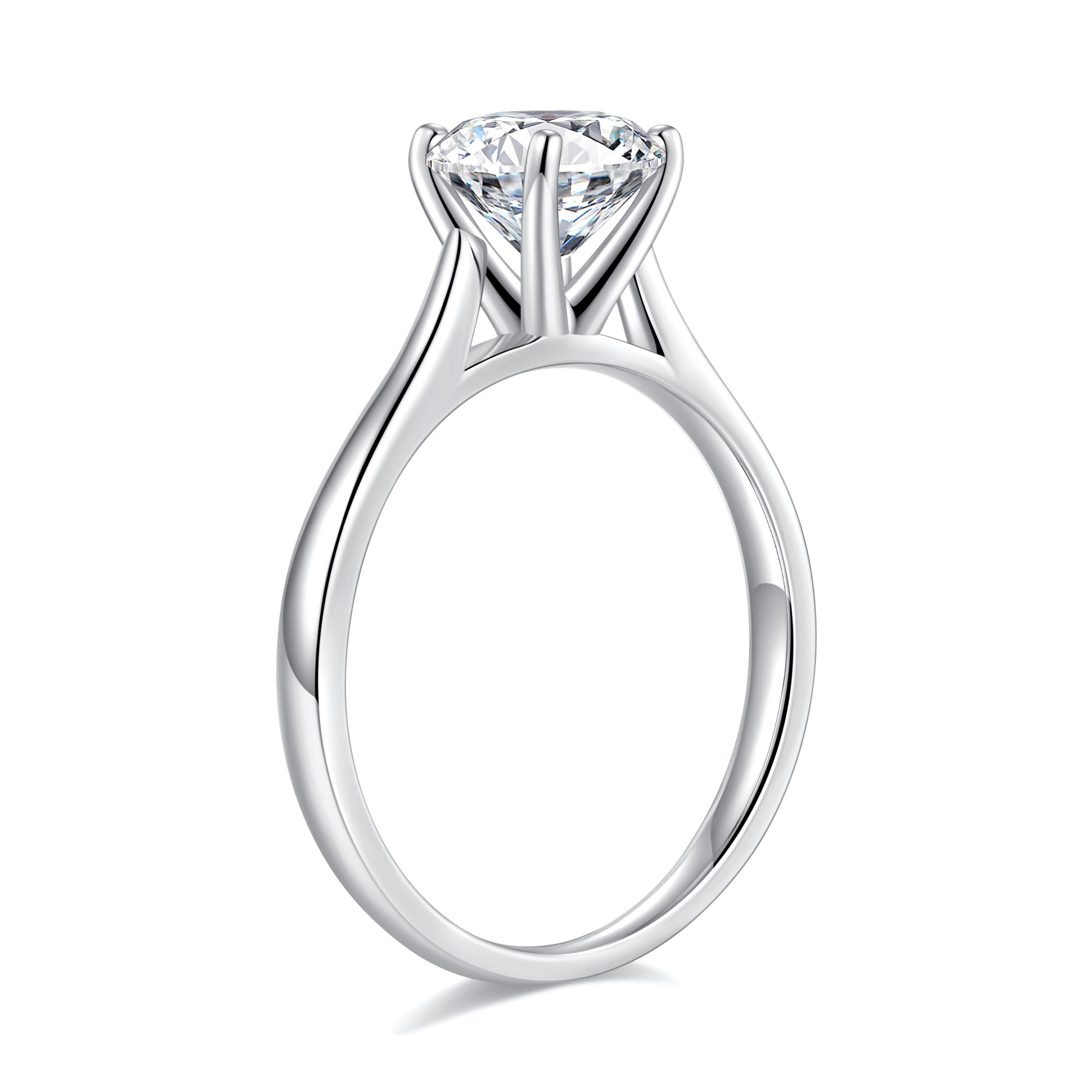 Turandoss 1.5 Carat Moissanite oval Cut Engagement Rings for Women 925 Sterling Silver Diamond Ring Promise Rings for Women