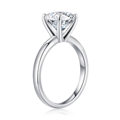 Turandoss 1.5 Carat Moissanite Four-Prongs Engagement Ring 925 Sterling Silver Oval Cut Diamond Ring Wedding Band Promise Wedding Rings for Women