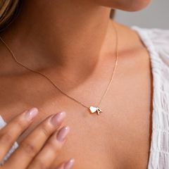 Turandoss Gold Layered Initial Heart Necklace for Women Girls, Women's Letter Necklaces, Birthday Gifts for Her, Valentine's Day Gift for Women Mom
