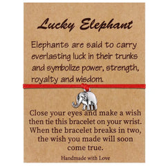 String Bracelet for Girls Elephant Gifts